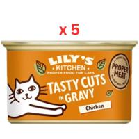 Lily's Kitchen Tasty Cuts Chicken Wet Cat Food 85G Pack Of 5