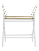 Wooden Moses Basket Base - White Wooden Moses Basket Base - White