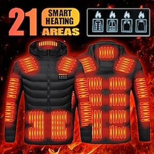 2194 Areas Heated Jacket For Men Women USB Electric Heating Jackets Winter Outdoor Warm Sports Thermal Parka Coat Vest for Hunting Hiking Camping Fishing Lightinthebox