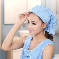 Women Magic Fast Hair Drying Towel Head Wrap Absorbent Makeup Cosmetics Cap Bath Tool