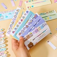 3pcs 120 Sheets Kawaii Animal Sticky Note Classified Index Sticker Label Maker Bookmark Memo Pad Paperlaria Stationery miniinthebox - thumbnail