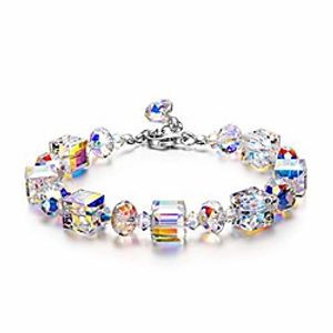Bracelets for Women Made with Crystals from Swarovski, Gifts for Women, Northern Lights Jewelry for Women, Valentines Day Gifts for Her, Birthday Gifts for Wife Best Friend Mom Grandma miniinthebox