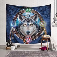 Wall Tapestry Art Decor Blanket Curtain Hanging Home Bedroom Living Room Decoration and Animal and Fantasy Lightinthebox - thumbnail