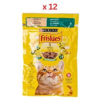 Purina Friskies Pouch Duck 85g (Pack Of 12)