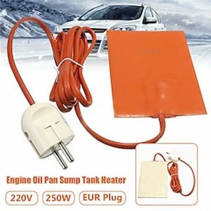 Car Engine Oil Pan Sump Tank Heater Pad 250W Silicone oil heating Pad Engine Oil Tank Wear Protect With EU US UK Plug 110-220V Lightinthebox