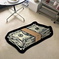 Dollar Bill Rug Art Money Creative Carpet Cozy Soft Bedroom Carpets Bedside Rugs Living Room Decoration Rug Non-Slip Absorbent Floor Mats Lightinthebox