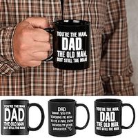 You're the Man Dad Mug, The Old Man But Still the Man, Funny Father Black Coffee Cup 11oz, Birthday Gifts for Dad, Christmas Gifts for Dad From Son, Daughter, Kids, Xmas Gift Lightinthebox - thumbnail