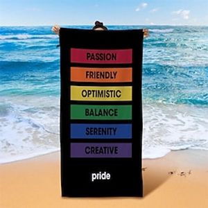 Rainbow LGBT Pattern Beach Towel Beach Blanket Bath Towel for Adults and Kids,Compact Sand Free Swim Pool Blanket for Outdoor Traveling on Vacation Beach Accessories Lightinthebox