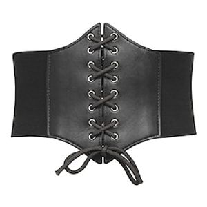 Halloween Corset Costumes Women Lace-up Cinch Belt Tied Corset Elastic Waist Belt Lightinthebox