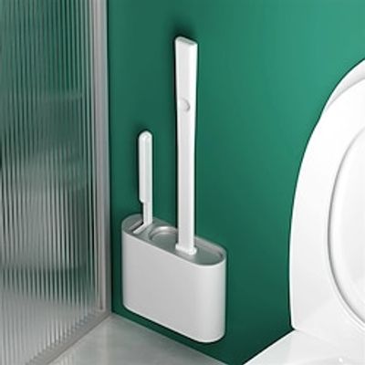 Wall Hanging Toilet Brush TPR Toilet Brush with Handle Set Silicone Bristles for Bathroom Floor Cleaning Soft Toilet Brush Bathroom Accessories Toilet Cleaning miniinthebox Wall Hanging Toilet Brush TPR Toilet Brush with Handle Set Silicone Bristles for Bathroom Floor Cleaning Soft Toilet Brush Bathroom Accessories Toilet Cleaning miniinthebox