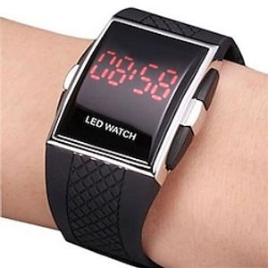 New Fashion Hot  Personality Leisure Mens Womens Unisex White Black LED Digital Sports Wrist Watch miniinthebox