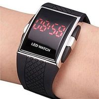 New Fashion Hot  Personality Leisure Mens Womens Unisex White Black LED Digital Sports Wrist Watch miniinthebox - thumbnail