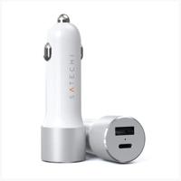 Satechi Car Charger Dual Port 72W PD USB-C + USB-A Space Grey - thumbnail