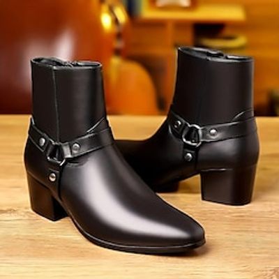 Men's Boots Biker boots Formal Shoes Dress Shoes Walking Casual Daily Leather Comfortable Booties / Ankle Boots Lace-up Black Spring Fall miniinthebox Men's Boots Biker boots Formal Shoes Dress Shoes Walking Casual Daily Leather Comfortable Booties / Ankle Boots Lace-up Black Spring Fall miniinthebox