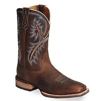 Men's Boots Cowboy Boots Embroidery Retro Walking British Daily PU Warm Slip Resistant Wear Resistance Mid-Calf Boots Loafer Brown Fall Winter Lightinthebox - thumbnail