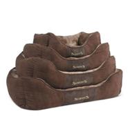 Scruffs Chester Box Dog Bed Chocolate Large