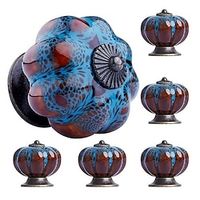 1pc Cabinet Knobs, Colorful Pumpkin Knobs,  Vintage Pumpkin Ceramic Knobs For Decorating Closet Drawers, Dresser Pulls, Drawer Handles With Screws Lightinthebox - thumbnail