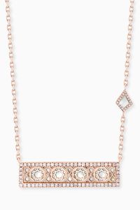 Oud Turath Large Pendant with Diamonds in 18kt Rose Gold