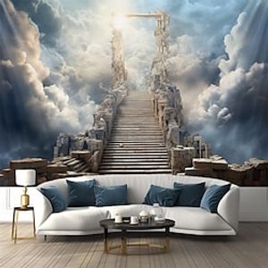 Ladder to Heaven Hanging Tapestry Wall Art Large Tapestry Mural Decor Photograph Backdrop Blanket Curtain Home Bedroom Living Room Decoration Lightinthebox