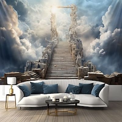Ladder to Heaven Hanging Tapestry Wall Art Large Tapestry Mural Decor Photograph Backdrop Blanket Curtain Home Bedroom Living Room Decoration Lightinthebox