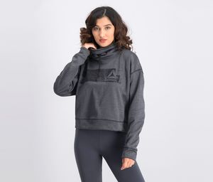 Womens Workout Ready Thermowarm Fleece Sweatshirt  Black