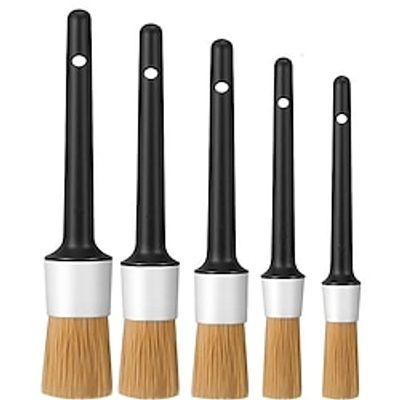 5pcsset Mixed Bristle Brush, Car Cleaning Brush, Auto Detail Cleaning Tool, Dashboard Cleaning Brush Car Accessories Lightinthebox