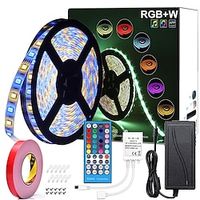5M 16.4ft RGBW LED Strip Light Waterproof 300LEDs SMD 5050 Warm White RGB Color Changing Backlight Home Party Decoration miniinthebox - thumbnail