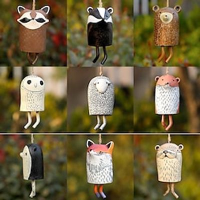 Beautiful Rustic Animal Wind Chimes Boho Handmade Garden Decor GiftResin Animal Decor Gift Ideas Garden Decor Unique Gift 1pcs miniinthebox