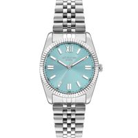 Lee Cooper Women's Analog Display Watch & Metal Strap, Silver - LC07824.380