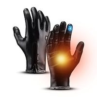 Winter Gloves Bike Gloves Cycling Gloves Touch Gloves Winter Full Finger Gloves Windproof Warm Skidproof Winter Sports Sports Gloves Mountain Bike MTB Outdoor Exercise Activity  Sports Gloves Black Lightinthebox - thumbnail