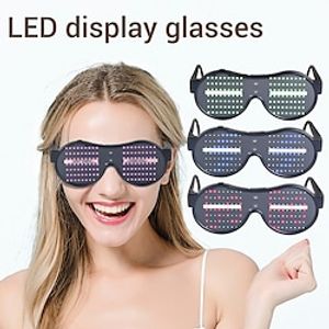 16 Modes Display Quick Flash Led Glasses Battery-powered Luminous Party Glasses Grand Event Party Chritmas Decorations miniinthebox