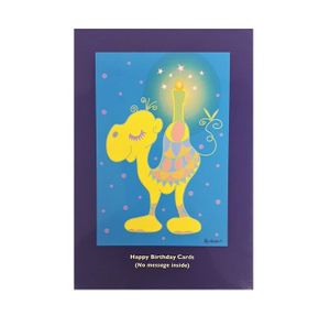 12 Happy Birthday Cards Featuring funky Camel Designs. Blank Inside For your Own Message Card Size 11 x 16cm Ideal For Birthdays, Gifting.