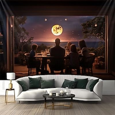 Dream House Family Union Hanging Tapestry Wall Art Large Tapestry Mural Decor Photograph Backdrop Blanket Curtain Home Bedroom Living Room Decoration Lightinthebox
