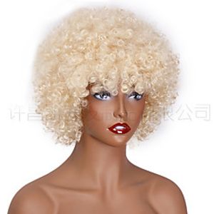 Cross-Border Wigs  Wigs Ladies Headgear  Small Volume Explosive Head Chemical Fiber Wig Hair Cover miniinthebox
