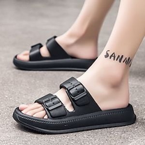 Men's Sandals Slippers  Flip-Flops Crib Shoes Casual Daily Beach EVA(ethylene-vinyl acetate copolymer) Black Green White Summer miniinthebox