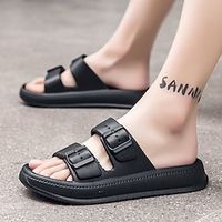 Men's Sandals Slippers  Flip-Flops Crib Shoes Casual Daily Beach EVA(ethylene-vinyl acetate copolymer) Black Green White Summer miniinthebox - thumbnail
