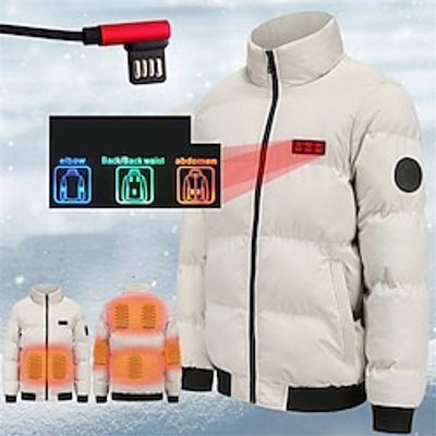 Outdoor Warm Heated Jacket Men Women Windproof Cotton Padded Clothes USB Heating Winter Coat Vest for Hunting Hiking Camping Fishing miniinthebox