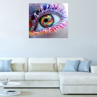 5D DIY Full Diamond Colorful Eyes Painting