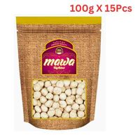 Mawa Raw Hazelnuts Blanched 100g (Pack of 15)