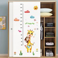 Animals Height Stickers Wall Stickers Living Room Kids Room Kindergarten Removable Pre-pasted PVC Home Decoration Wall Decal 1pc miniinthebox - thumbnail