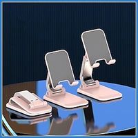 Phone Stand Foldable Adjustable Anti-Slip Phone Holder for Office Desk Selfies  Vlogging  Live Streaming Compatible with Tablet All Mobile Phone Phone Accessory Lightinthebox - thumbnail