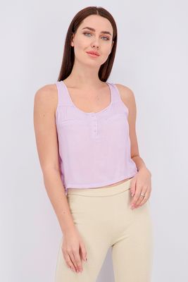 Womens Cropped Top Light Purple Womens Cropped Top Light Purple