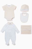 Five-Pack White & Pink Baby Girl Gift Set Five-Pack White & Pink Baby Girl Gift Set
