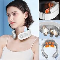 Rechargeable Neck Massager with Heat Magnetic Pulse and Hot Pressing - Relieve Pain and Tension in Minutes Lightinthebox - thumbnail