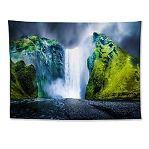 Wall Tapestry Art Decor Blanket Curtain Hanging Home Bedroom Living Room Grand Polyester Iceland Waterfall miniinthebox