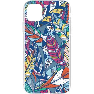 Switch iPhone 11 Pro Max Clear Case Matte Abstract Feathers