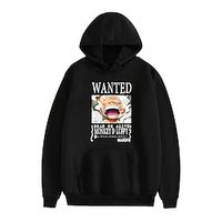 One Piece Monkey D. Luffy Roronoa Zoro Tony Tony Chopper Hoodie Cartoon Manga Anime Front Pocket Graphic Hoodie For Men's Women's Unisex Adults' Hot Stamping 100% Polyester Casual Daily miniinthebox