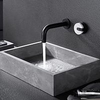 Bathroom Sink Faucet - Wall Mount Electroplated Centerset Single Handle Two HolesBath Taps miniinthebox