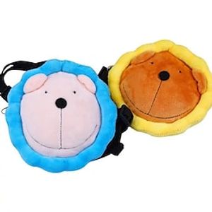 Dog Cat Dog Backpack Soft Casual / Daily Flower / Floral Animal Terylene Plush Baby Pet puppy Small Dog Yellow Blue miniinthebox