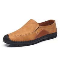 Men Hand Stitching Anti-collision Toe Slip On Oudoor Casual Shoes